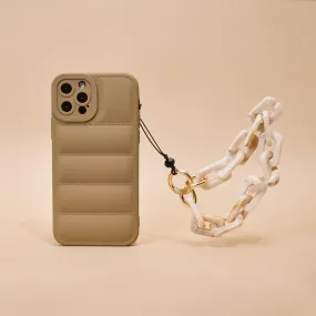 Hands Free Gear Realme Chunky Chain Phone Strap - Nude