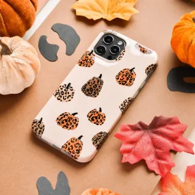 Leopard Pumpkins Phone Case Water Resistant