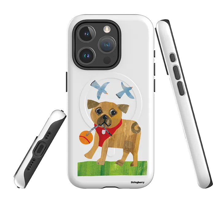 Modern Touch Refined Finish iPhone MagSafe Tough Case - Days Of Dogs IV By Tracey English