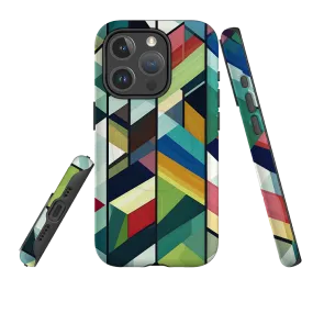 iPhone MagSafe Tough Case - Technicolour Green Strong Grip