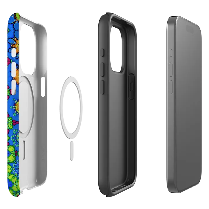 iPhone MagSafe Tough Case - Electric Zoo Minimal Shield Texture