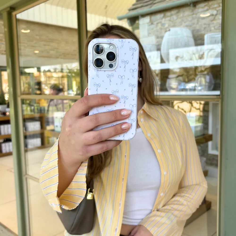 Hybrid Protection Tough Phone Case - Bluebell Bows