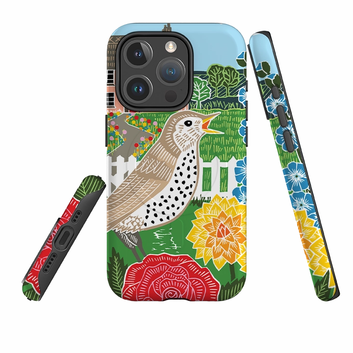 Sleek Texture iPhone MagSafe Tough Case -  Cottage Garden By Kate Heiss