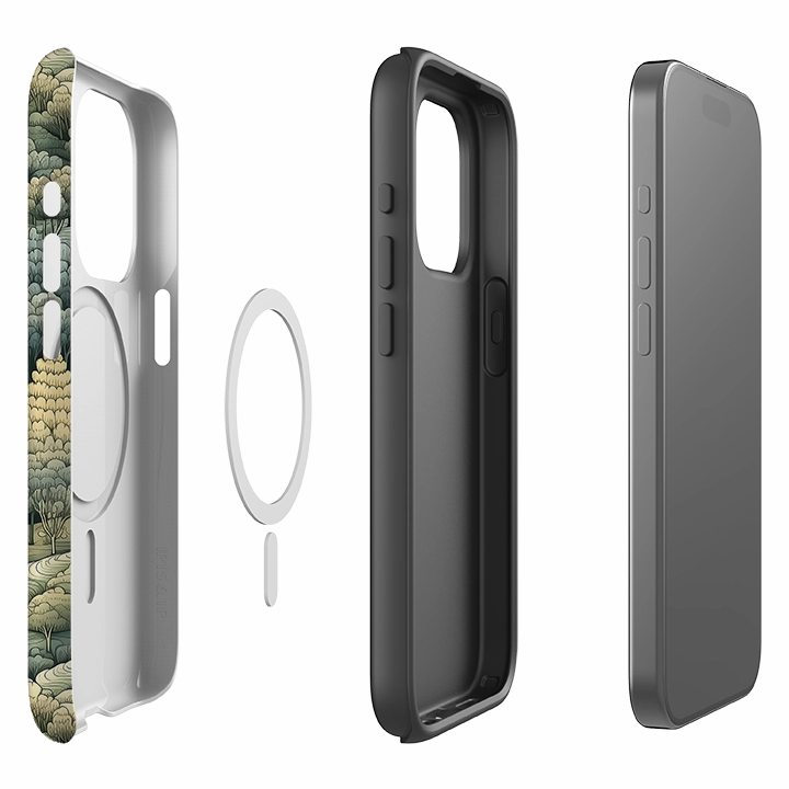 iPhone MagSafe Tough Case - Countryscapes IV Clear Design Protective Edge