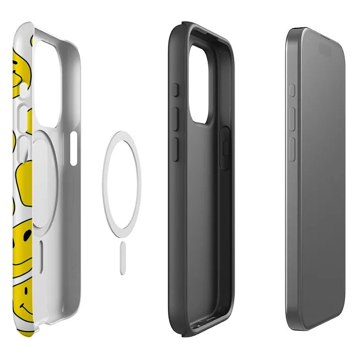 Minimal Edge Design iPhone MagSafe Tough Case -  Smileys