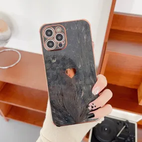 Marble Effect Love Heart  Case For iPhone Lightweight Build Quality