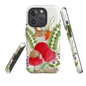 iPhone MagSafe Tough Case - Robin and Snail By Bex Parkin Fashion Texture custom design
