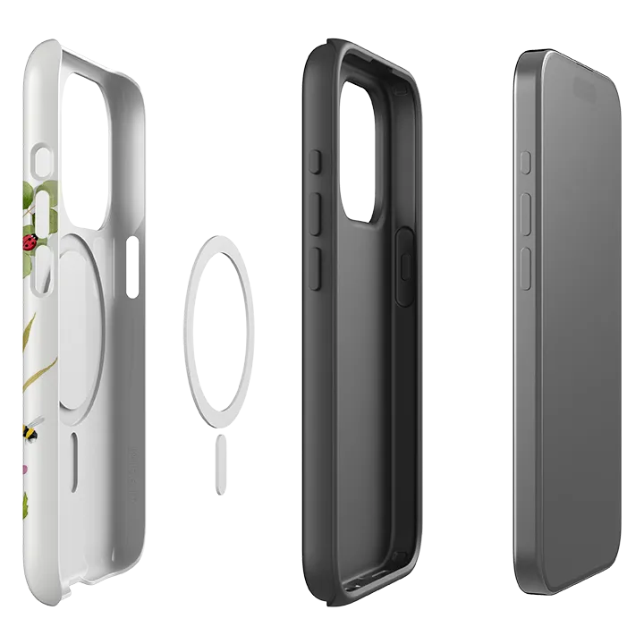 iPhone MagSafe Tough Case - Robin and Snail By Bex Parkin Matte Surface Design Clear Pattern