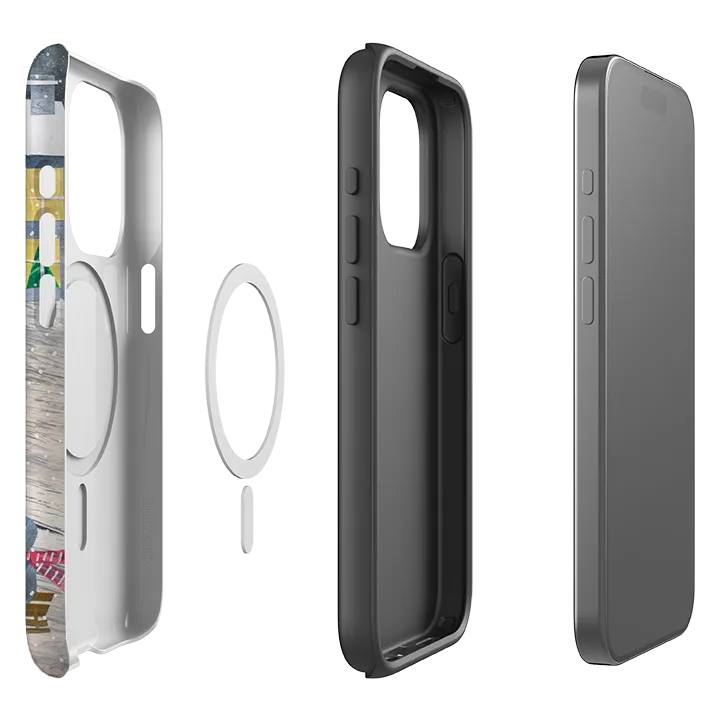 iPhone MagSafe Tough Case - Sledging By Tracey English Durable Pattern Texture Comfort Design