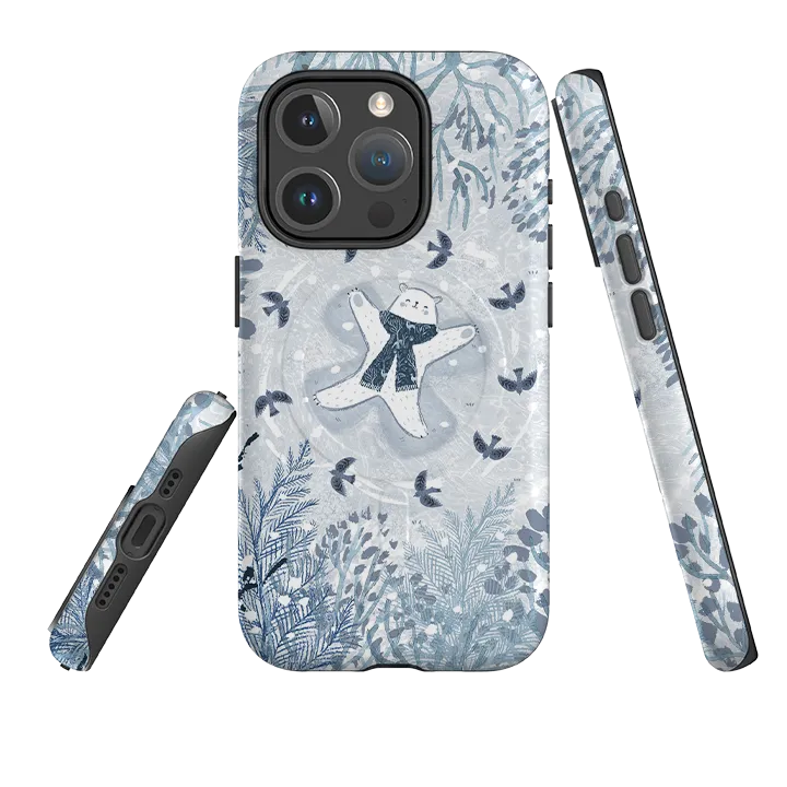 iPhone MagSafe Tough Case - Snow Angel By Emma Frances Grant Flexible Grip