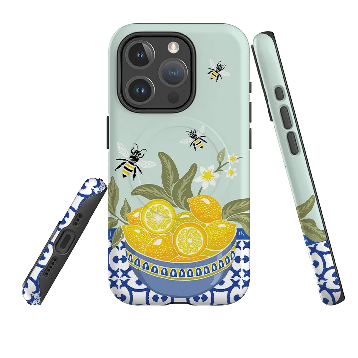 Gloss Finish iPhone MagSafe Tough Case -  Lemons By Kate Heiss