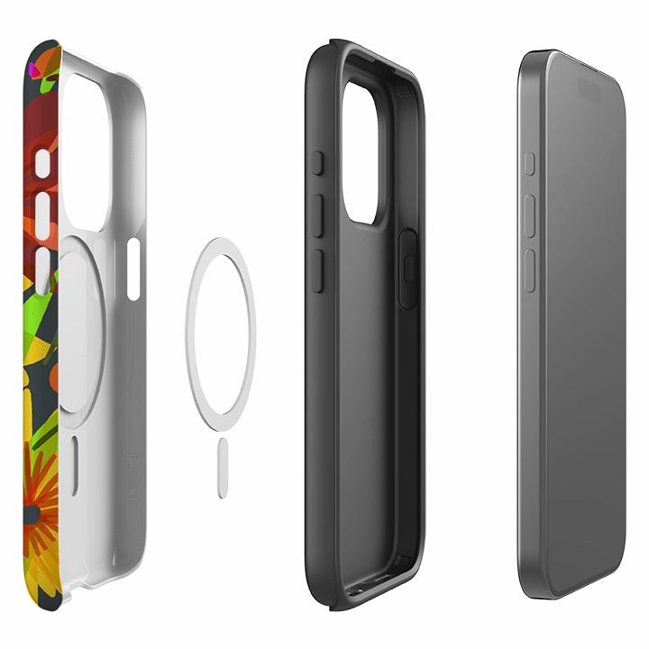 Hybrid Texture iPhone MagSafe Tough Case -  Sunflowers By Sarah Campbell