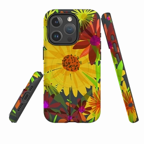 iPhone MagSafe Tough Case -  Sunflowers By Sarah Campbell Light Edge