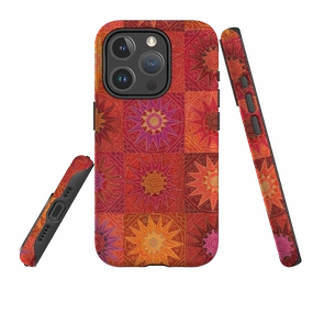 Compact Pattern iPhone MagSafe Tough Case -  African Suns By Jehane