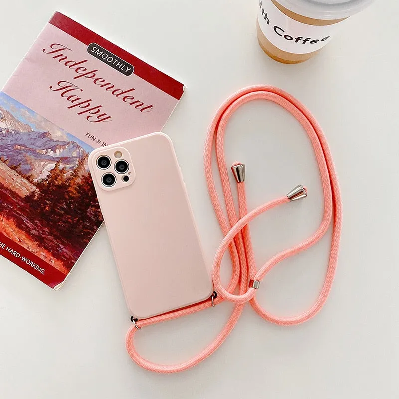 Crossbody / Lanyard Phone Case for iPhone Minimal Feel