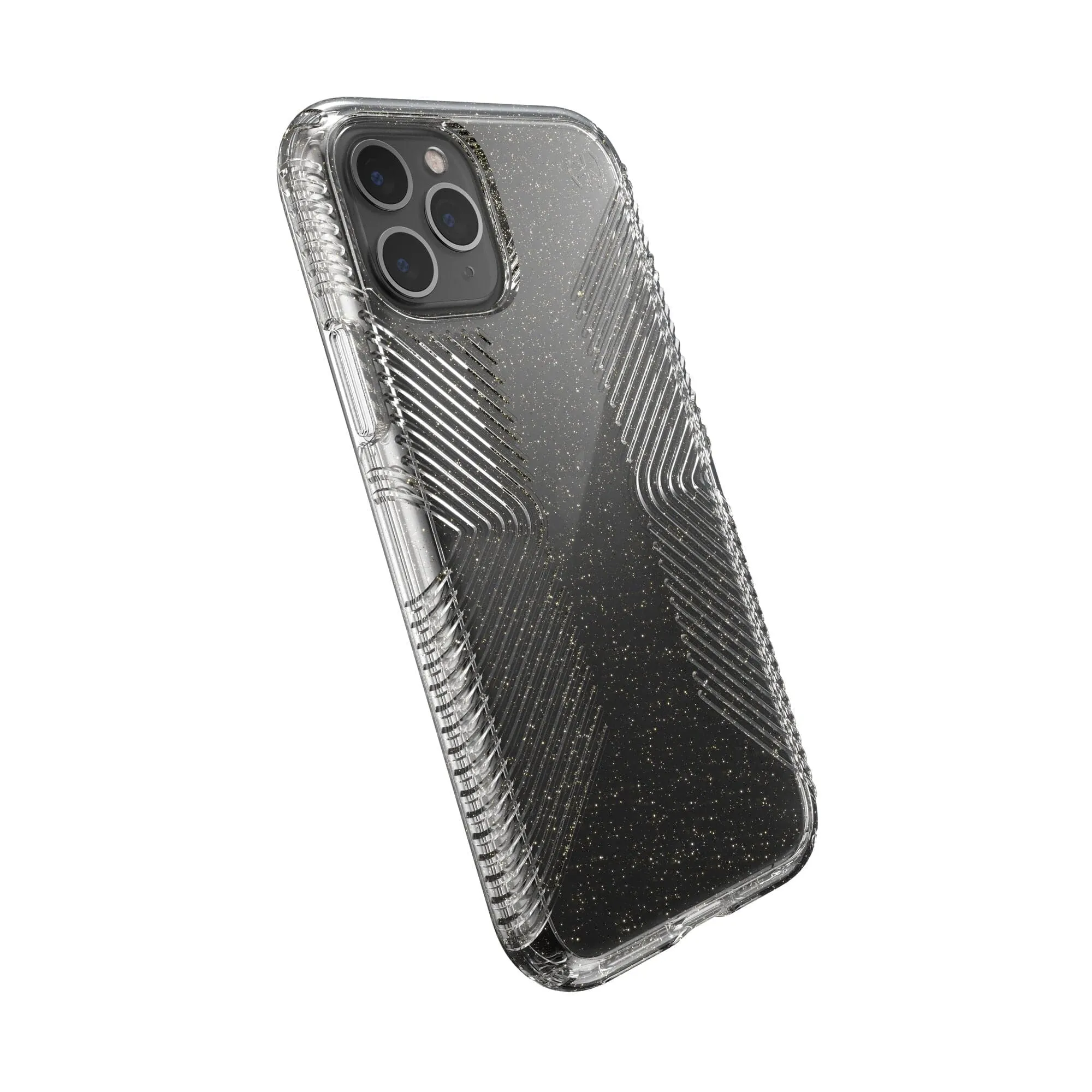 Presidio Perfect-Clear Glitter   Grips iPhone 11 Pro Cases Flexible Grip Texture Urban Texture