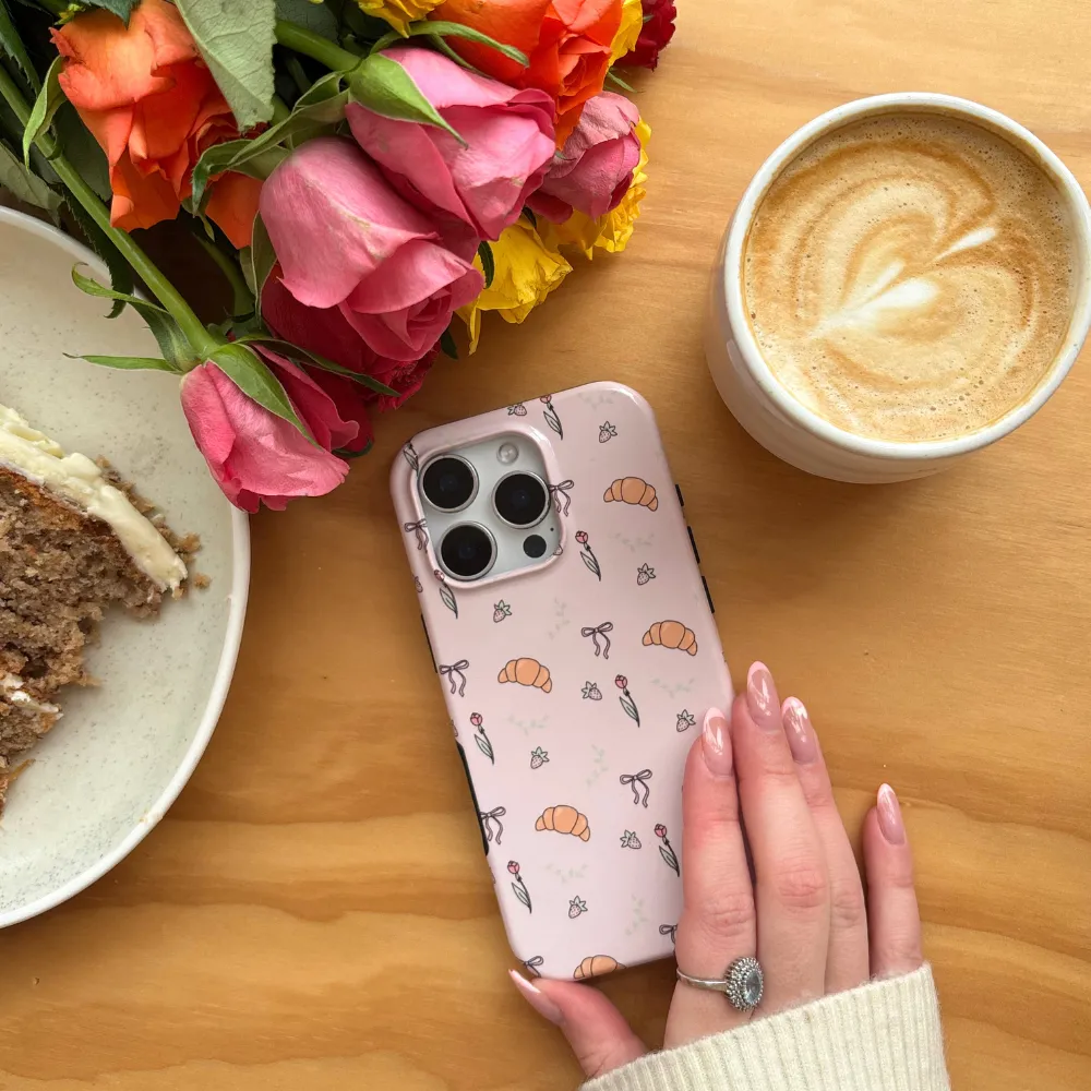 TPU Material Tough Phone Case - Cutesy Croissants