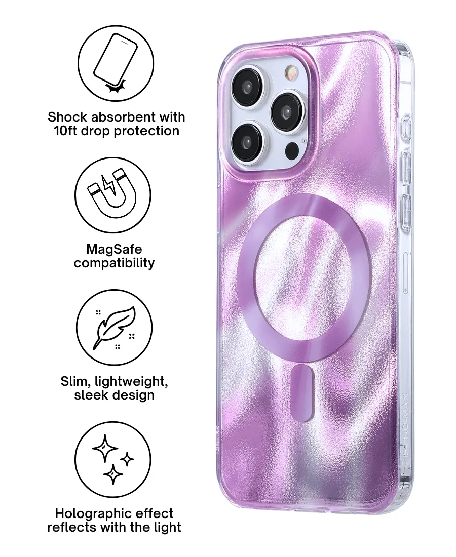 Purple Cosmic MagSafe Phone Case Comfort Edge Layer Compact Texture
