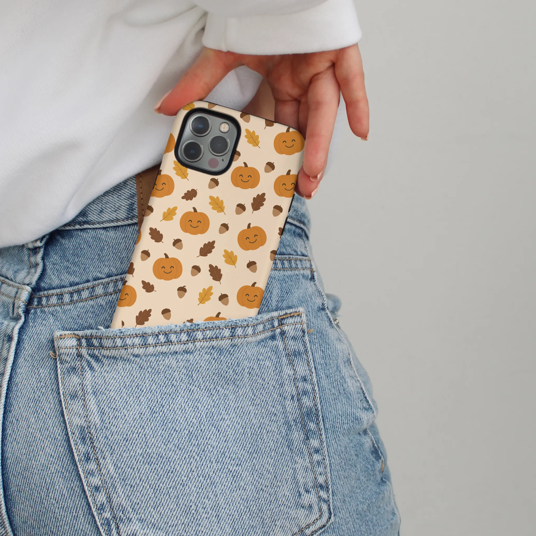 Tough Phone Case - Cute Pumpkins Stylish Aesthetic