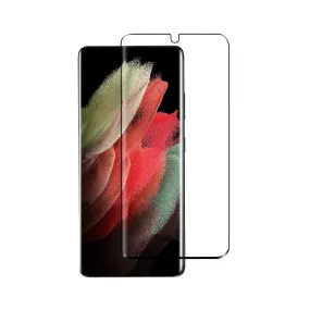 Ultra Clear Elite Screen Guard Samsung Galaxy S21 Ultra 3D curved screen protector support fingerprint unlock with portable installation box (2 Pack)