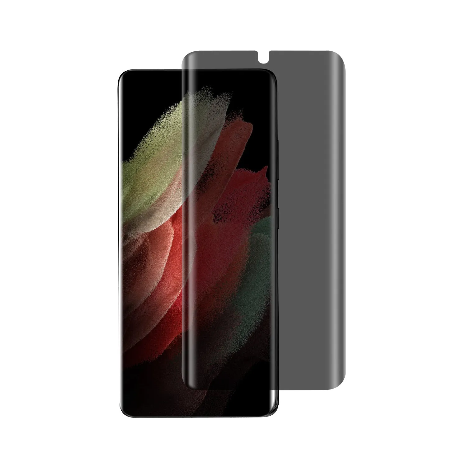 Samsung Galaxy S21 Ultra 3D curved screen protector support fingerprint unlock with portable installation box (2 Pack) adult use