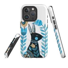 iPhone MagSafe Tough Case - Folk Rabbit By Tracey English Long Lasting