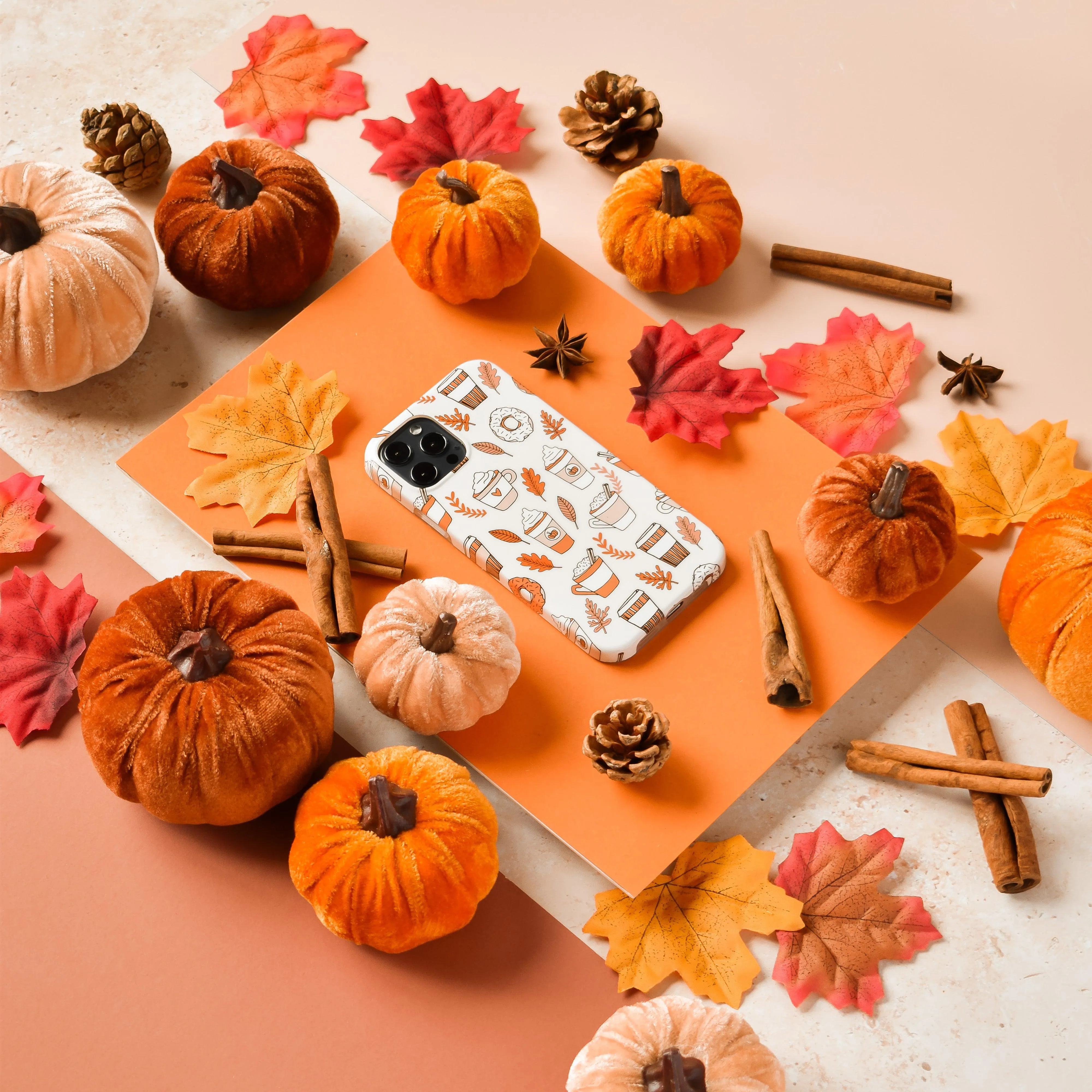 Autumn Spiced Latte Phone Case elegant design