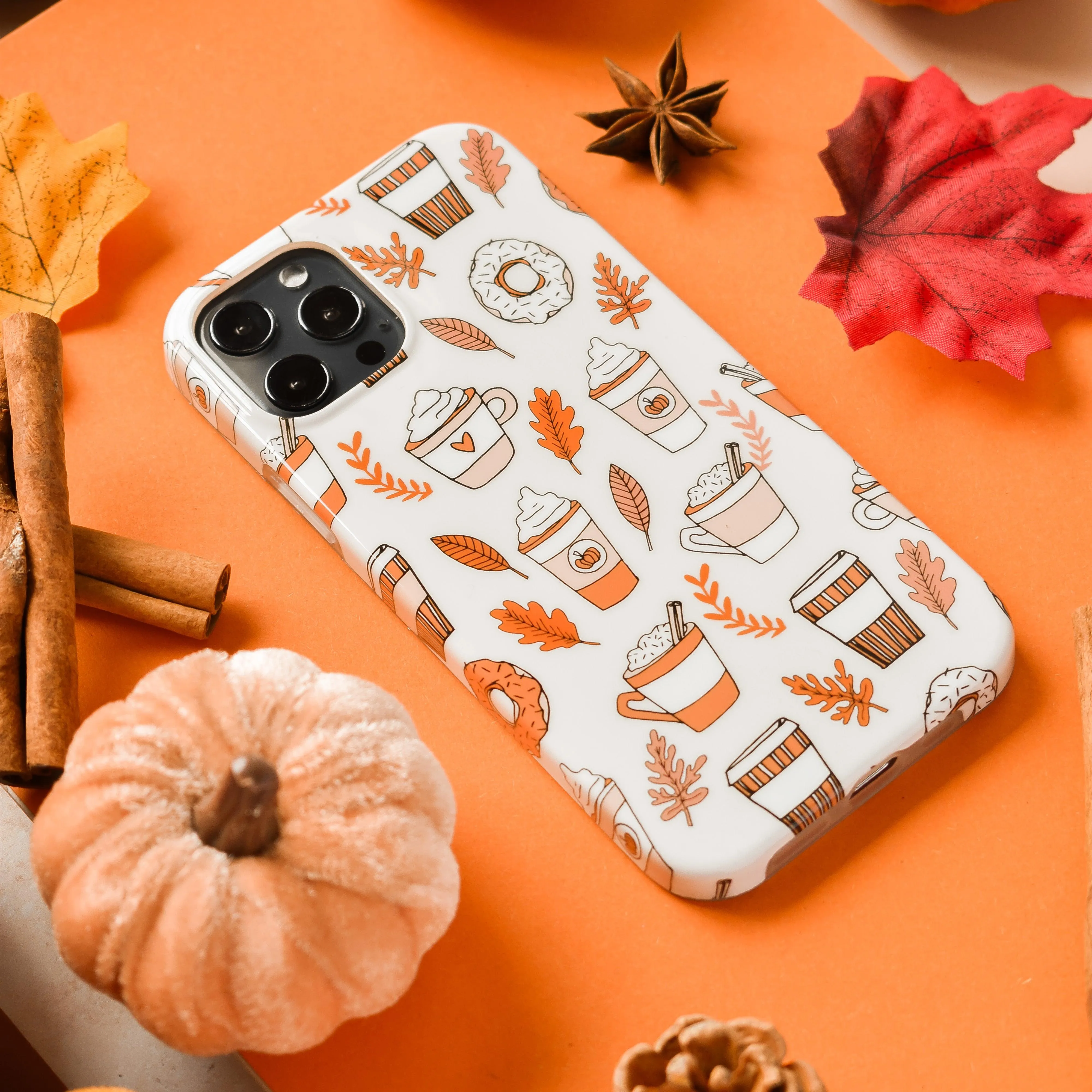 Luxury Detail Texture Autumn Spiced Latte Phone Case