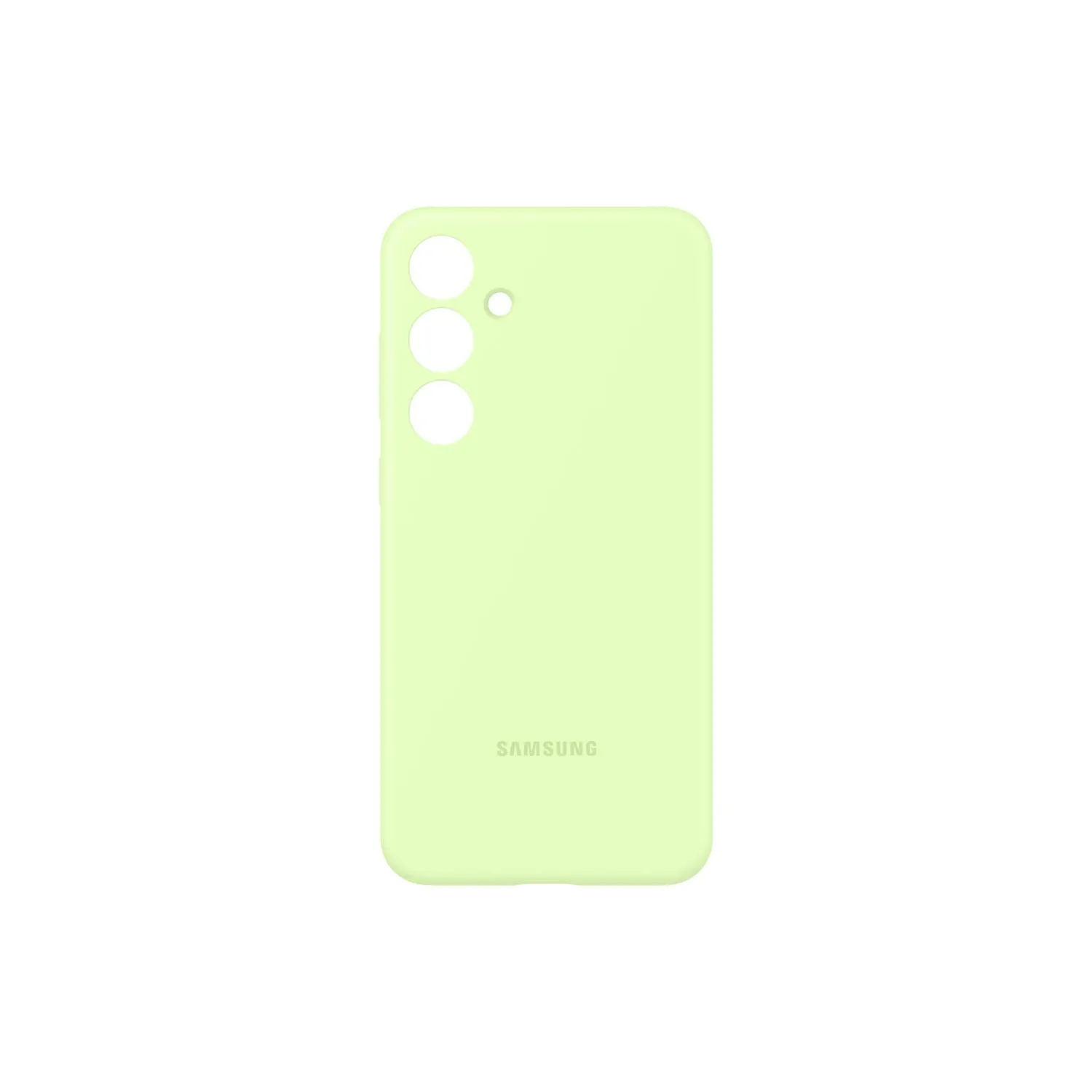 Samsung Silicone Cover - Samsung Galaxy S24  - Lime Soft Edge Look Soft touch layer