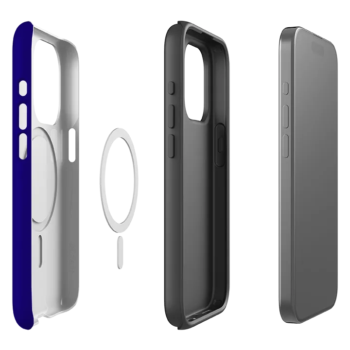 Durable Build Quality Clear Texture iPhone MagSafe Tough Case -  Hanoi Blue