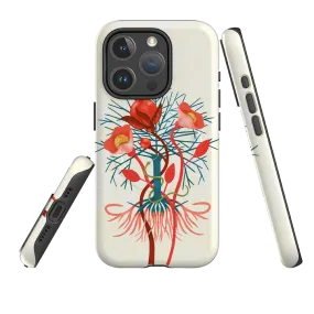 iPhone MagSafe Tough Case -  Snake Tree By Nina Pace Light Touch Matte Texture Layer