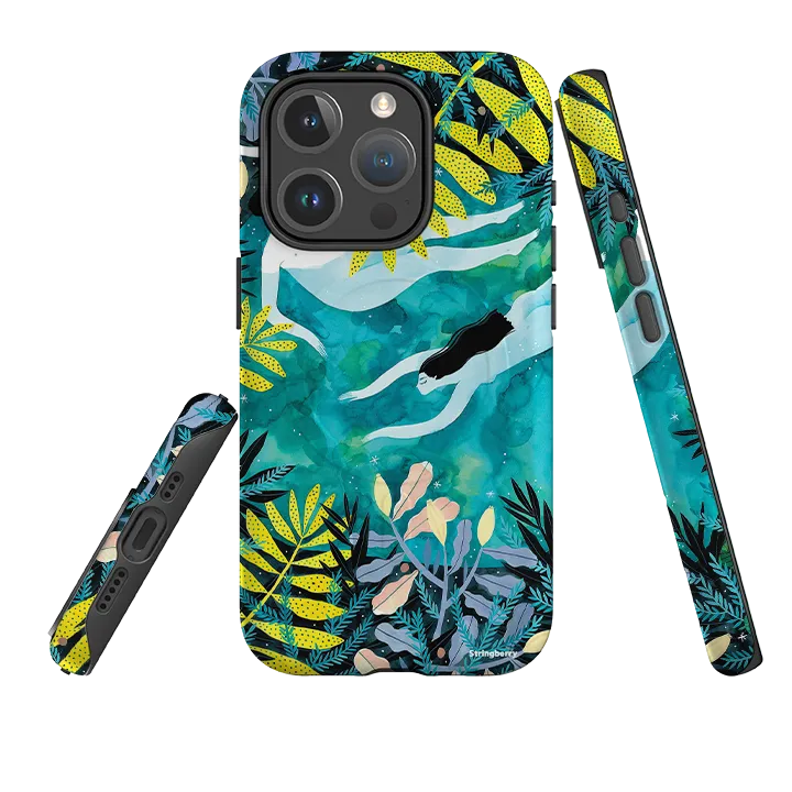 iPhone MagSafe Tough Case -  Night Swimming By Madalina Andronic Protective Form Fit