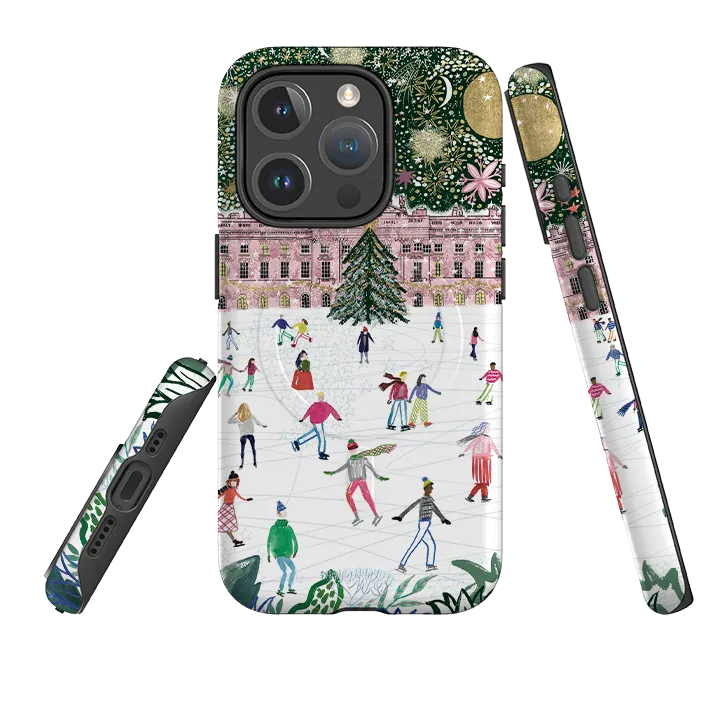 iPhone MagSafe Tough Case - Skating At Somerset House By Emma Frances Grant Comfort Texture Layer Vivid Gradient
