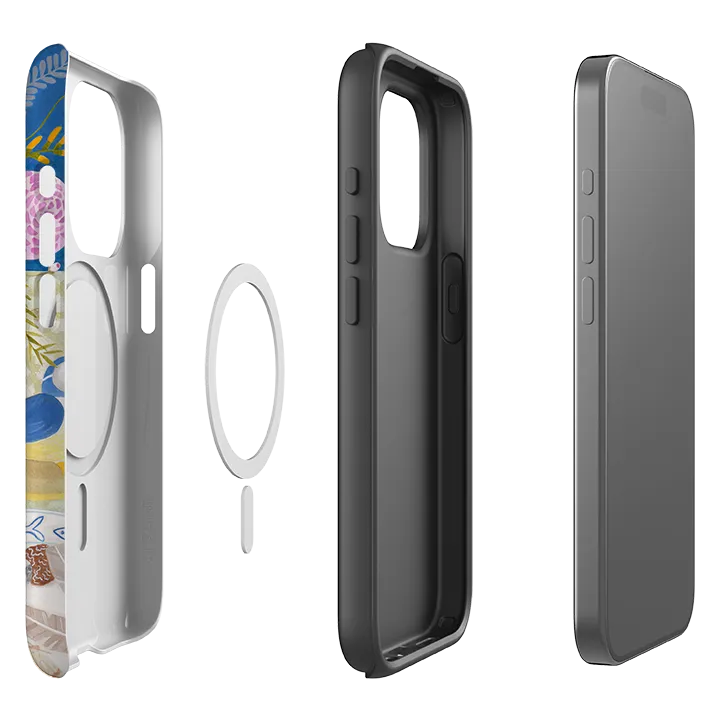 Protective Build Texture iPhone MagSafe Tough Case - Daisy By Bex Parkin