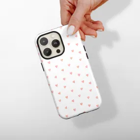 Impact Resistant Tough Phone Case - Mini Hearts