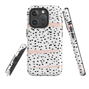 iPhone MagSafe Tough Case - Dots and Blush Elegant Touch