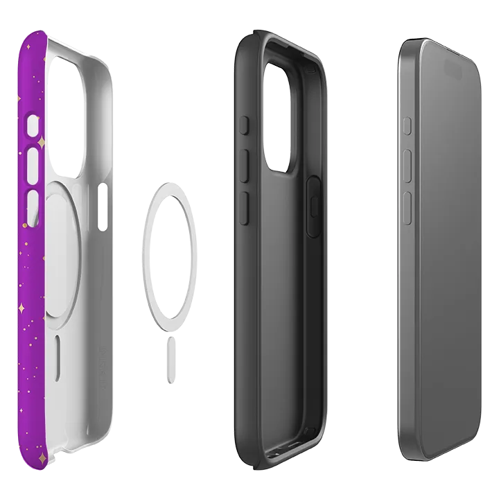 Practical Design Grip Safe iPhone MagSafe Tough Case -  Purple Cosmos