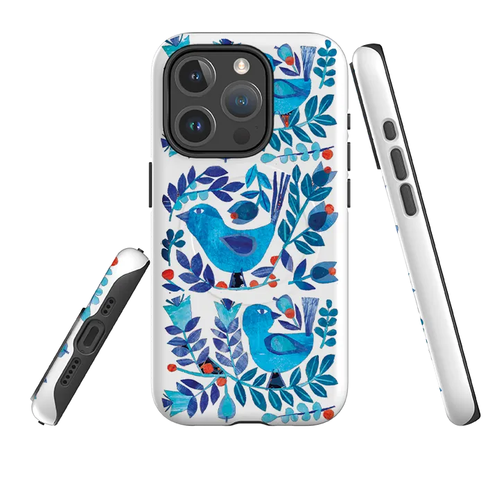 Light Touch iPhone MagSafe Tough Case - Scandi Birds By Tracey English