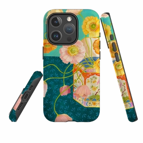 iPhone MagSafe Tough Case - Poppies By Bex Parkin Premium Surface Trendy Look