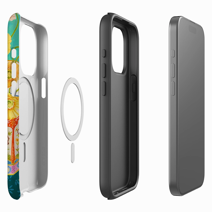 iPhone MagSafe Tough Case - Poppies By Bex Parkin Shock Guard Creative Design