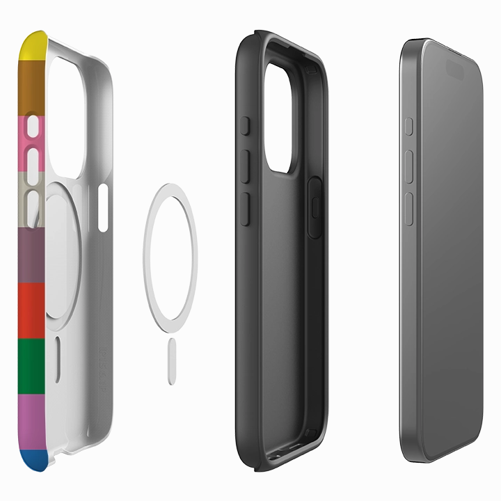 iPhone MagSafe Tough Case -  Technicolour Comfort grip design