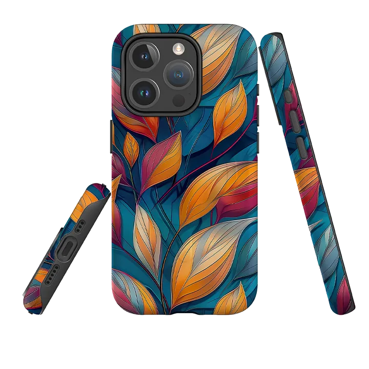 iPhone MagSafe Tough Case - Shire Leaves Premium Texture Design