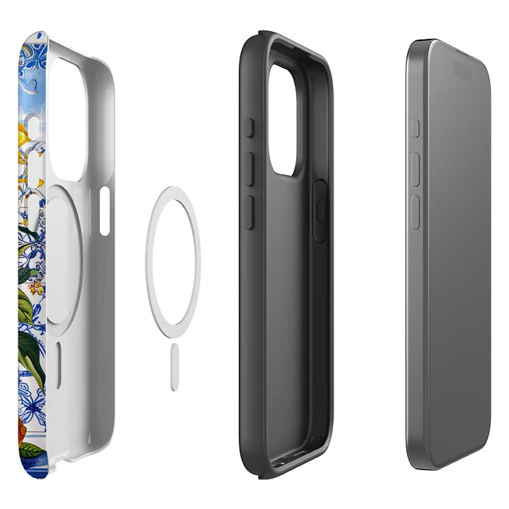 iPhone MagSafe Tough Case - Italian Lemons Rugged Look Finish Wireless Compatible