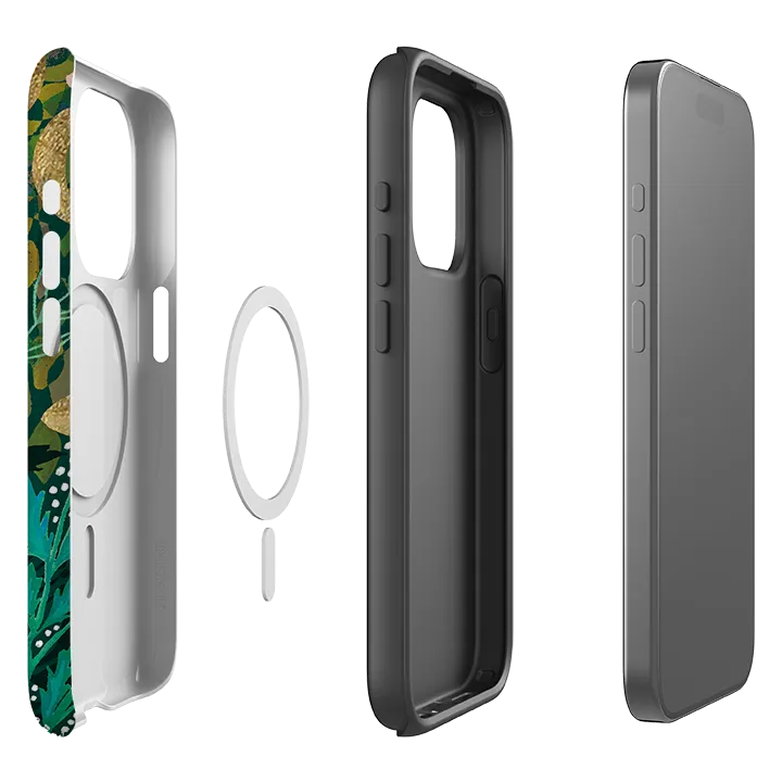 Smooth Surface Layer iPhone MagSafe Tough Case - Gold Rings By Emma Frances Grant