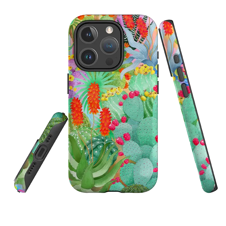 iPhone MagSafe Tough Case -  Cactus By Bex Parkin Comfort Fit Edge