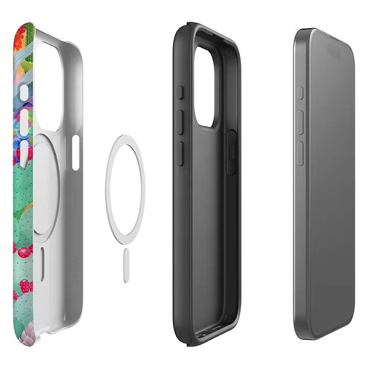 iPhone MagSafe Tough Case -  Cactus By Bex Parkin Matte Surface