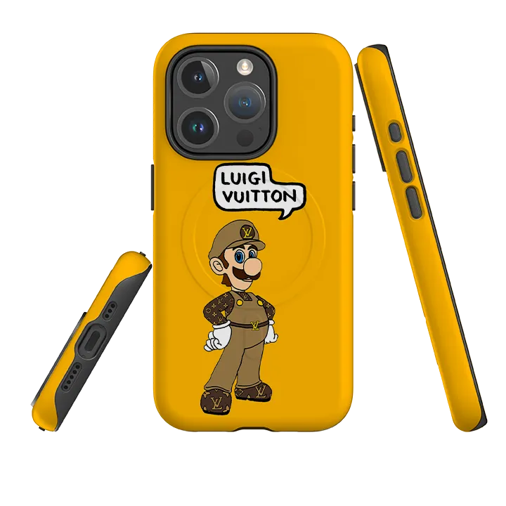 Stylish Touch Scratch Block iPhone MagSafe Tough Case - Luigi Vuitton Honey By Angelica Hicks