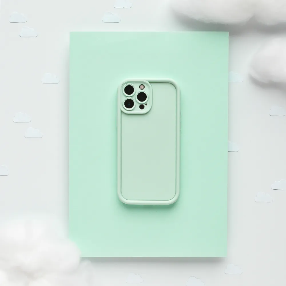 Colorful Design Cloud Soft NAKD Phone Case - Mojito Mint