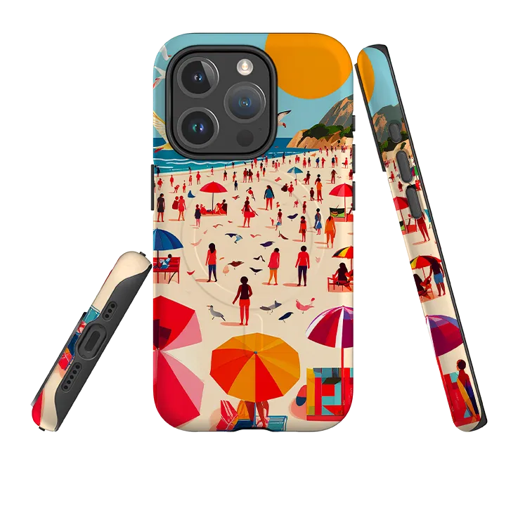 Durable Shape iPhone MagSafe Tough Case - Mediterranean Beach Life