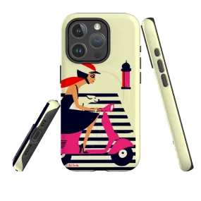 Elegant Edge iPhone MagSafe Tough Case -  Vespa Parisienne By Paul Thurlby